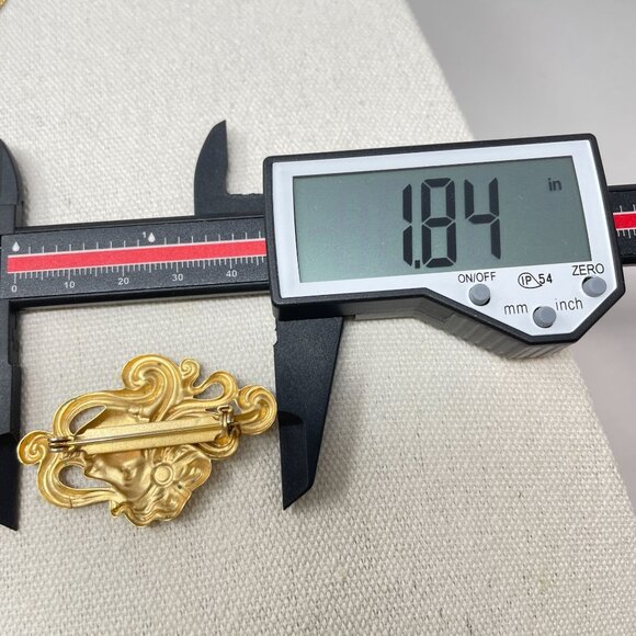 Lot of 5 Vintage‎ Brooches Christmas Art Deco Bow Angel Floral Brooch Pin - Picture 4 of 16